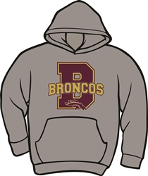 Brookwood Broncos Design on Hoodie