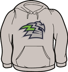 Cedar Hill Titan Logo on Hoodie Sweatshirt