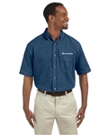 Men's Short Sleeve Denim Shirt