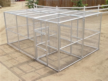 Double Gated Entry Dual Exotic Animal Enclosure