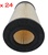 Filter Cartridge With Gaskets {carton of 24}