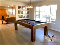 Modern Walnut Pool Table, Van Gogh