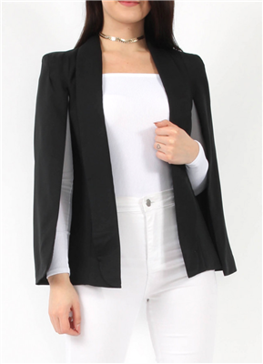 Fiona Black Cape<br>Blazer