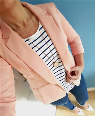 Lisa Blush Pink<br> Blazer