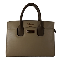 Cuoieria Fiorentina Aurora Saffiano Leather Handbag - Taupe