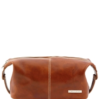 Tuscany Leather TL140349 Roxy Leather toiletry bag - Honey