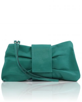Tuscany Leather Priscilla Clutch TL140716 - Turquoise