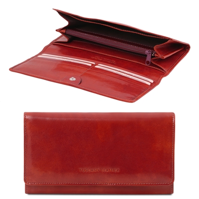 Tuscany Leather TL140787 Leather wallet for women - Red