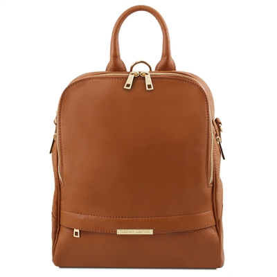 TL141376 Soft Leather Backpack for Women by Tuscany Leather