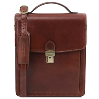 TL141424 Leather Crossbody Bag for Men by Tuscany Leather