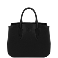 TL141728 Camelia Leather Handbag - Black by Tuscany Leather