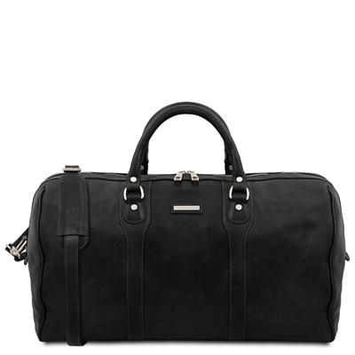 TL141913 Oslo Leather Weekender Duffel Bag by TL141905 Leather Backpack for Women - Black by Tuscany Leather