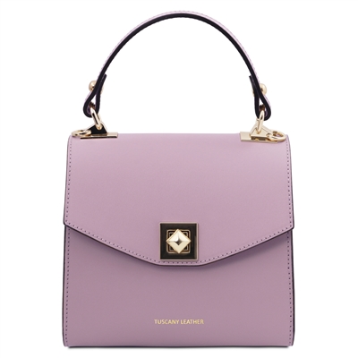 TL142203 Leather Mini Bag - Lilac by Tuscany Leather