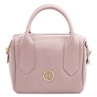 Jade Leather Tote Bag - Lilac by Tuscany Leather