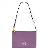 TL142365 Perla Leather Clutch Bag - Lilac by Tuscany Leather