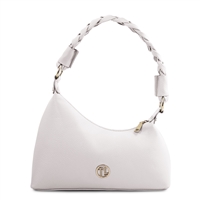 TL142367 Sophie White Leather Handbag by Tuscany Leather