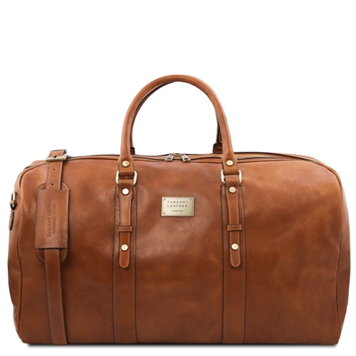 Francoforte Leather Travel Bag by Tuscany Leather