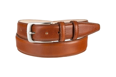 Luca Leather Belt for Men - Cognac