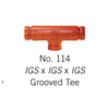 Victaulic 114 1" IGS Grooved Tee