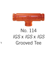 Victaulic 114 1" IGS Grooved Tee
