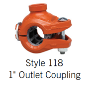 Victaulic 118  1" Outlet Coupling
