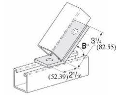 2 Hole 45 Angle Connector