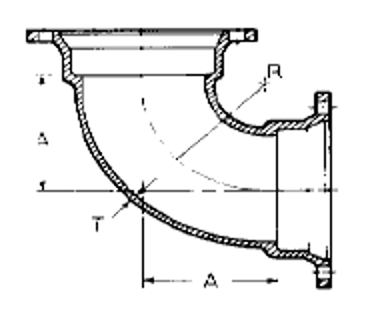 MJ Ductile Iron 90 ELL