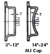 MJ Ductile Iron Cap