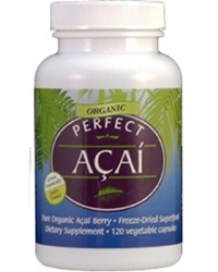 PERFECT ACAI - The Purest Organic Acai Berry in a Capsule, SUPERSIZED bottle, 120 capsules