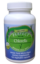 PERFECT CHLORELLA - Organic & Fairly-Traded Chlorella -120 capsules