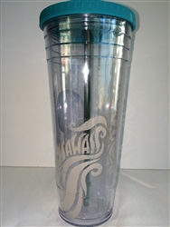 Exclusive 2014 Starbucks Hawaii~Clear Venti Tumbler~Coffee~Cold Cup 24 oz.