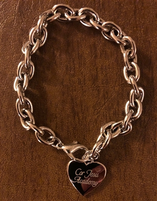 Tiffany Style Cor Jesu Charm Bracelet