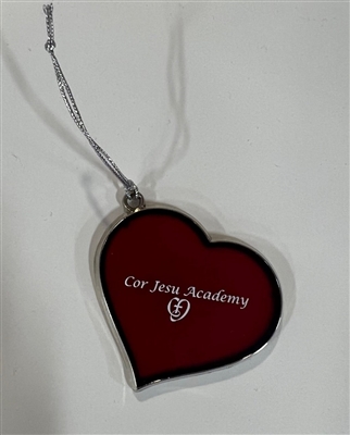 Cor Jesu Red Heart Christmas Ornament