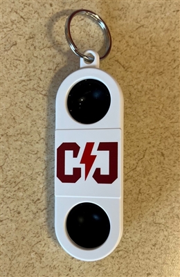 CJ Chargers Fidget Popper Keychain