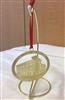 Gym and Commons Brass Christmas Ornament with Stand