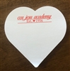 Cor Jesu Heart-Shaped Adhesive Notepad