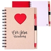 Cor Jesu Heart Notebook and Pen