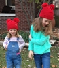 Youth Double Pom Beanie Hat