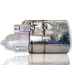 Image of Strap On Starter Heat Shield, Non-Conductive Reflective Mylar