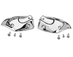 Image of 1967 Firebird Convertible Sun Visor Chrome Brackets, Pair