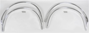 Image of 1967 - 1968 Firebird Wheel Well Opening Chrome Moldings, Set of 4