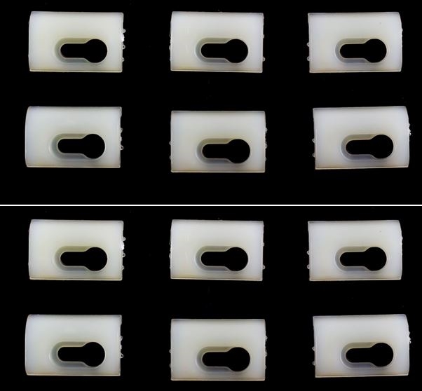 Image of 1970 - 1981 Firebird and Trans Am Top of Door Chrome Reveal Molding Clips Set, 12 Pieces