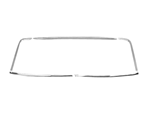 Image of 1967 - 1969 Firebird Rear Window Chrome Moldings Set, Upgraded GM Licensed Version