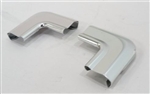 Image of 1970 - 1974 Firebird Rear Window Upper Corner Molding Connector Set, Polished