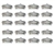 Image of 1975 - 1981 Firebird Rear Back Window Molding Clips, Plastic Version, 20 Pieces