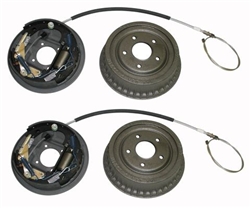 THESE ARE NOT BIRD **** 1968 - 1969 Firebird Rear Brake Drum Assemblies WITHOUT Splash Shields, LH & RH