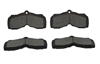 Image of 1967 - 1968 Firebird Front Disc Brake Pads Set, Organic for 4 Piston Calipers