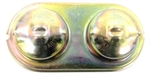 Image of 1967 - 1969 Firebird Brake Master Cylinder Cover, Drum Manual or Power, Original Correct Wording, Gold