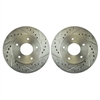 Image of 1979 - 1981 Firebird & Trans Am Rear Disc Brake Rotors, Drilled and Slotted