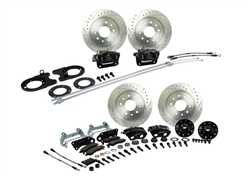 Image of 1967 - 1969 Firebird Basic 4 Wheel Disc Brake Conversion Kit 2" Drop Non-Staggered